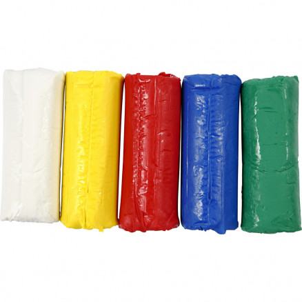 Soft Clay Modellervoks, H: 9,5 cm, diam. 10 cm, ass. farver, 400g thumbnail