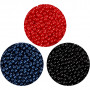 Pearl Clay®, sort, blå, rød, 1 sæt, 3x25+38 g