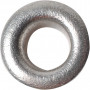 Snøreringe, diam. 8 mm, H: 3 mm, sølv, 50stk.