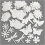 Sommerfigurer, hvid, str. 4,5-12 cm, 240 g, 362 stk./ 362 pk.