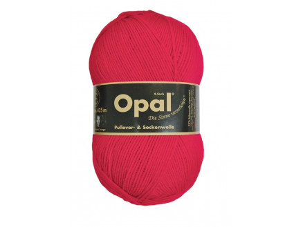 Opal Uni 4-trådet Garn Unicolor 5180 Rød thumbnail