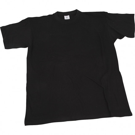 Skynd dig umoral Præsident T-shirt, sort, B: 48 cm, str. small , rund hals, 1 stk. - Rito.dk
