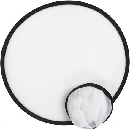 Frisbee, diam. 25 cm, hvid, 5stk. thumbnail