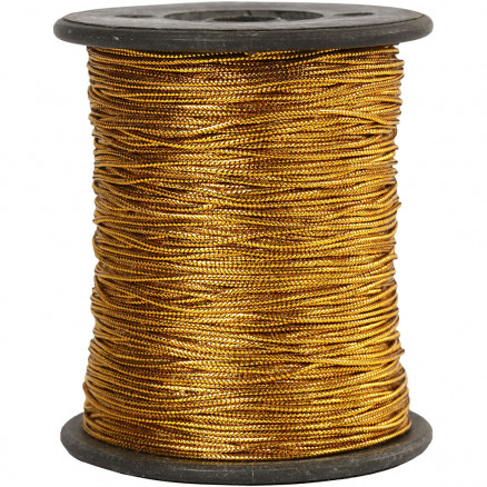 Tråd, tykkelse 0,5 mm, guld, 100m thumbnail