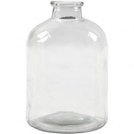Apotekerflaske, H: 16,5 cm, diam. 11 cm, 6stk., hulstr. 2,6 cm thumbnail