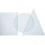Glasplade, str. 8x6 cm, tykkelse 3 mm, 10 stk./ 1 ks.