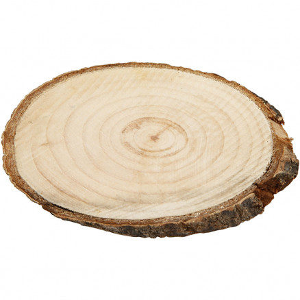 Træskiver, ca. 9,5x6 cm, tykkelse 6 mm, 12stk. thumbnail
