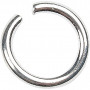 O-ring, tykkelse 1 mm, indv. mål 5 mm, forsølvet, 400stk., udv.mål 7 mm
