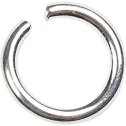 O-ring, tykkelse 1 mm, indv. mål 5 mm, forsølvet, 400stk., udv.mål 7 m thumbnail