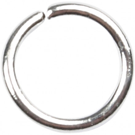 O-ring, tykkelse 0,7 mm, indv. mål 4 mm, forsølvet, 500stk., udv.mål 5 thumbnail