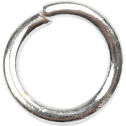 O-ring, tykkelse 0,7 mm, indv. mål 3 mm, forsølvet, 500stk., udv.mål 4 thumbnail