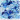 Harmoni facetperlemix, str. 4-12 mm, hulstr. 1-2,5 mm, blå harmoni, 250g, ca. 860 stk.