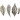 Fjer, antik sølv, diam. 29-55 mm, hulstr. 12-20 mm, 4x10 stk./ 1 pk.