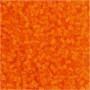 Rocaiperler, transparent orange, 2-cut, diam. 1,7 mm, str. 15/0 , hulstr. 0,5 mm, 500 g/ 1 ps.