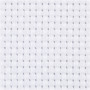Aidastof, str. 50x50 cm, hvid, 35 tern pr. 10 cm, 1stk.
