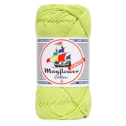 Mayflower Cotton 8/4 Junior Garn 132 Neongrøn thumbnail