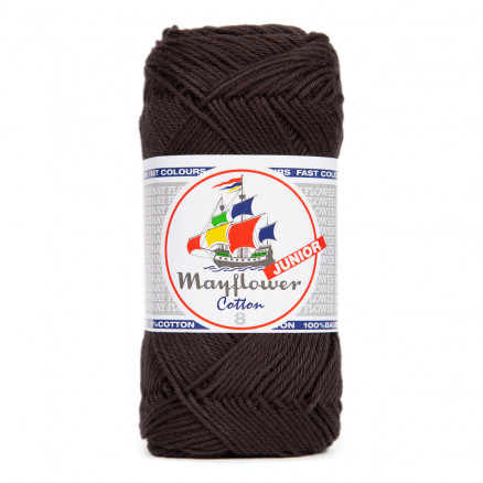 Mayflower Cotton 8/4 Junior Garn 101 Mørkebrun thumbnail