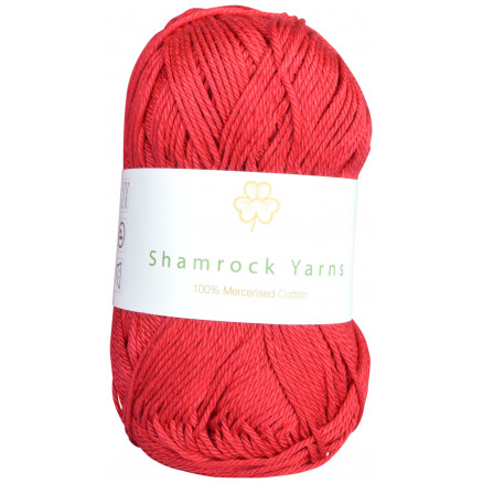 Shamrock Yarns 100% Mercerised Cotton 21 Vinrød thumbnail