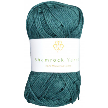 Shamrock Yarns 100% Mercerised Cotton 241 Petrol Grøn thumbnail