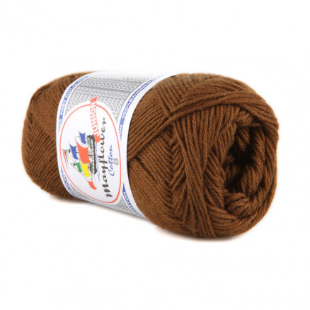 Mayflower Cotton 8/4 Garn Unicolor 1432 Brun thumbnail