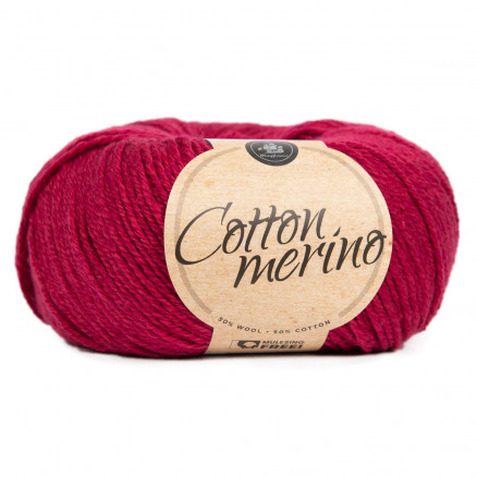 #2 - Mayflower Easy Care Cotton Merino Garn Solid 37 Kirsebær