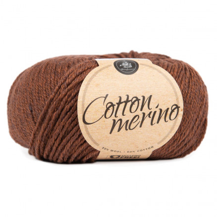 5: Mayflower Easy Care Cotton Merino Garn Solid 42 Brunette