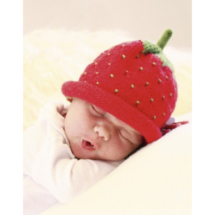 Sweet Strawberry by DROPS Design - Baby Hue Strikkeopskrift str. 1/3 m - 3/4 år