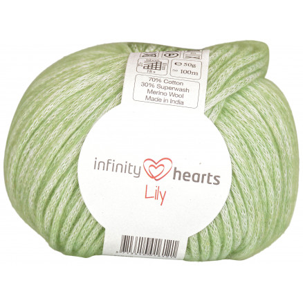 Infinity Hearts Lily Garn 12 Lysegrøn thumbnail