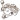 Infinity Hearts Karabinhage Metal Sølv 5x10mm - 10 stk