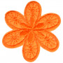 Strygemærke Blomst Orange 4,5x4cm