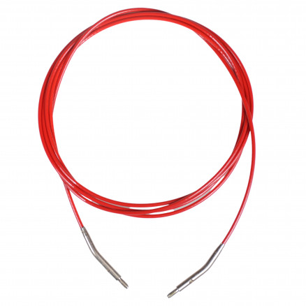 Infinity Hearts Wire/Kabel til Udskiftelige Rundpinde Rød 126cm (Blive