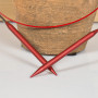Infinity Hearts Wire/Kabel til Udskiftelige Rundpinde Rød 36cm (Bliver 60cm inkl. Pinde)