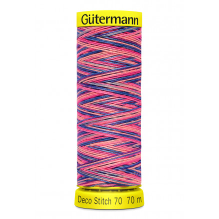 Gütermann Deco Stitch Multi 70 Pink Sytråd Polyester 9819 - 70m