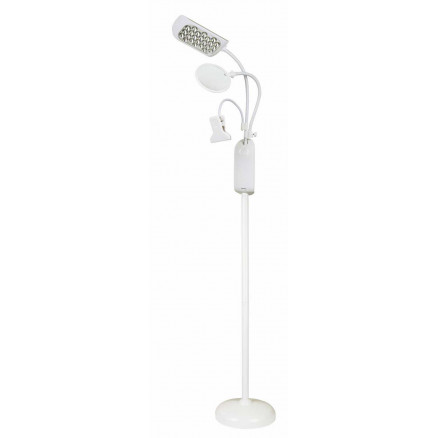 Kleiber LED Gulvlampe med Opskriftholder & Lup Hvid 154,5cm