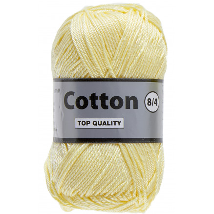 Lammy Cotton 8/4 Garn 843 Lys Gul thumbnail