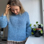 Lily's Sweater af Rito Krea - Sweater Hækleopskrift str. XS-XL