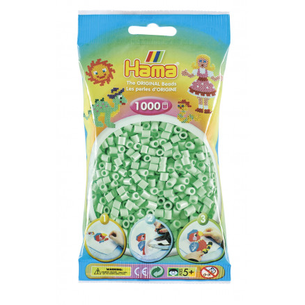 Hama Midi Perler 207-98 Pastel Mint - 1000 stk thumbnail