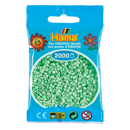 Hama Mini Perler 501-98 Pastel Mint - 2000 stk thumbnail