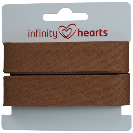 4: Infinity Hearts Skråbånd Bomuld 40/20mm 31 Mellem brun - 5m