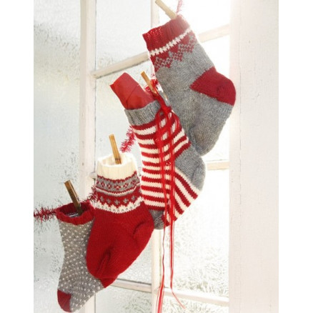 Billede af Advents Sokker by DROPS Design - Kalendersokker Julepynt Strikkekit