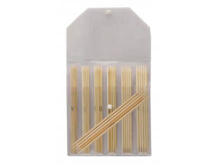 Knitpro Bamboo Strømpepindesæt Bambus 20 Cm 2-5 Mm 7 Størrelser