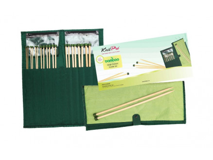 KnitPro Bamboo Jumperpindesæt Bambus 30 cm 3-10 mm 10 størrelser thumbnail