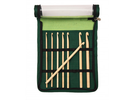 KnitPro Bamboo Hæklenålesæt Bambus 15,3 cm 3,5-8 mm 8 størrelser thumbnail