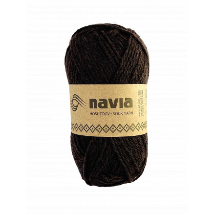 #3 - Navia Sokkegarn 505 Mørk Brun