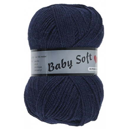 Lammy Baby Soft Garn 890 Mørkeblå thumbnail