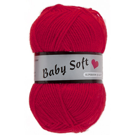 Lammy Baby Soft Garn 043 Rød thumbnail