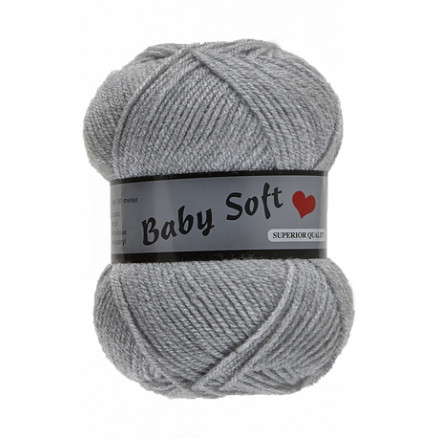 Lammy Baby Soft Garn 038 Lysegrå thumbnail