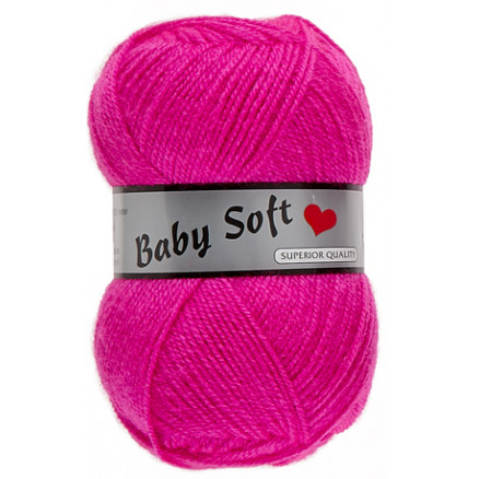 Lammy Baby Soft Garn 020 Neon Pink thumbnail