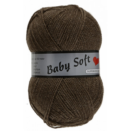 Lammy Baby Soft Garn 018 Brun thumbnail