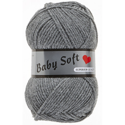 Lammy Baby Soft Garn 002 Grå thumbnail